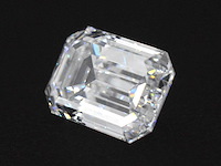 Diamant - circa 5.00 carat emerald geslepen diamant (gecertificeerd) - afbeelding 2 van  3
