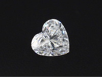 Diamant - circa 5.00 carat hart vorm geslepen diamant (gecertificeerd) - afbeelding 1 van  2