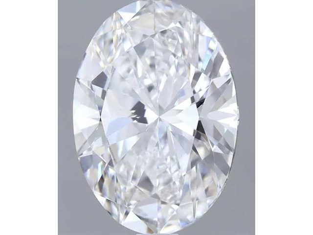 Diamant - circa 5.00 carat ovaal geslepen diamant (gecertificeerd) - afbeelding 1 van  4