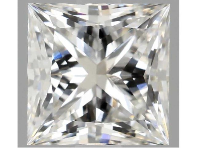 Diamant - circa 5.00 carat prinses geslepen diamant (gecertificeerd) - afbeelding 1 van  3