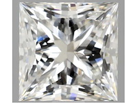 Diamant - circa 5.00 carat prinses geslepen diamant (gecertificeerd)