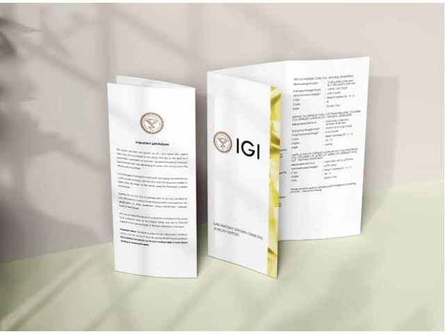 Diamant - ovaal 2.05 ct - d/vs1 ( igi gecertificeerd ) - afbeelding 6 van  7