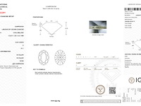 Diamant - ovaal 2.05 ct - d/vs1 ( igi gecertificeerd ) - afbeelding 7 van  7