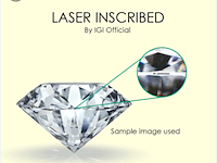 Diamant - prinscess 1.04 ct - d/vvs2 (igi gecertificeerd) - afbeelding 5 van  5