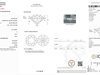 Diamant - rond 2.10 ct - e/vvs2 (igi gecertificeerd) - afbeelding 4 van  5