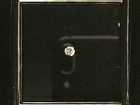 Diamant 0.14 carat roze briljant geslepen diamant - afbeelding 2 van  5