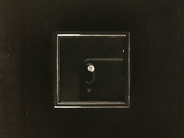 Diamant 0.14 carat roze briljant geslepen diamant - afbeelding 4 van  5