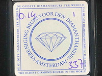 Diamant 0.14 carat roze briljant geslepen diamant - afbeelding 5 van  5