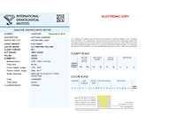 Diamant 0.23 carat natuurlijke diamant gecertificeerd - afbeelding 3 van  4