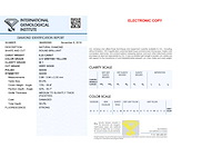 Diamant 0.23 carat natuurlijke diamant gecertificeerd - afbeelding 4 van  4
