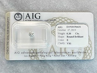 Diamant 0.30 carat natuurlijk gecertificeerd - afbeelding 2 van  3