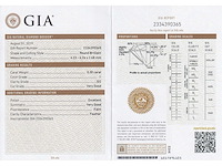 Diamant 0.30 carat natuurlijke diamant gecertificeerd - afbeelding 4 van  5