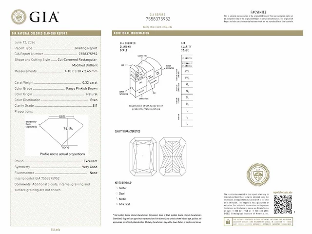 Diamant 0.32 ct gia - afbeelding 3 van  4