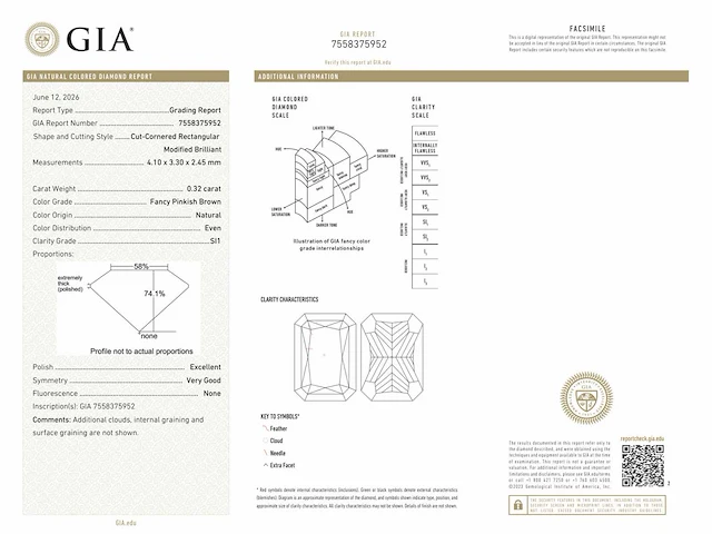 Diamant 0.32 ct gia - afbeelding 2 van  4