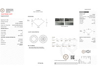 Diamant 0.39 carat starcut briljant geslepen diamant gecertificeerd - afbeelding 3 van  4
