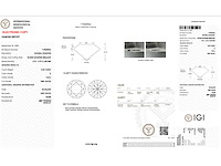 Diamant 0.39 carat starcut briljant geslepen diamant gecertificeerd - afbeelding 4 van  4