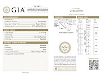 Diamant 0.40 carat natuurlijke diamant gecertificeerd - afbeelding 3 van  5