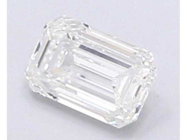 Diamant 0.50 carat emerald geslepen gecertificeerd - afbeelding 1 van  4