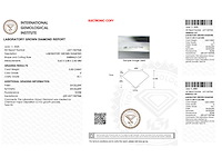 Diamant 0.50 carat emerald geslepen gecertificeerd - afbeelding 3 van  4