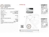 Diamant 0.50 carat emerald geslepen gecertificeerd - afbeelding 4 van  4