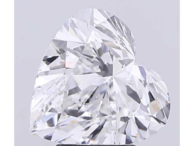Diamant 0.50 carat hartvorm geslepen diamant gecertificeerd - afbeelding 1 van  4