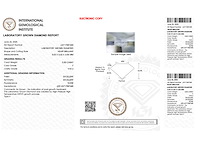 Diamant 0.50 carat hartvorm geslepen diamant gecertificeerd - afbeelding 3 van  4