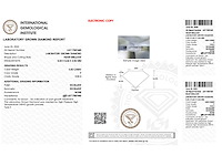 Diamant 0.50 carat hartvorm geslepen diamant gecertificeerd - afbeelding 4 van  4
