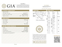 Diamant 0.50 carat natuurlijk gecertificeerd - afbeelding 3 van  4