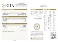 Diamant 0.50 carat natuurlijke briljant geslepen diamant gia gecertificeerd - afbeelding 4 van  4