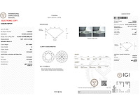 Diamant 0.51 carat echte natuurlijke starcut briljant geslepen diamant gecertificeerd - afbeelding 4 van  4