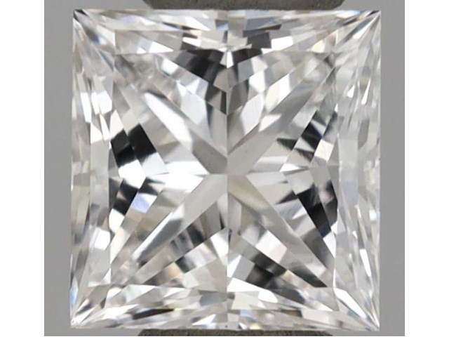 Diamant 0.51 carat prinses geslepen gecertificeerd - afbeelding 1 van  4
