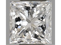 Diamant 0.51 carat prinses geslepen gecertificeerd - afbeelding 1 van  4