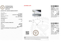 Diamant 0.51 carat prinses geslepen gecertificeerd - afbeelding 4 van  4