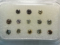 Diamant 0.52 carat briljant geslepen diamant gecertificeerd - afbeelding 2 van  4