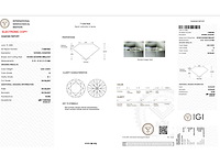 Diamant 0.52 carat starcut briljant geslepen diamant gecertificeerd - afbeelding 4 van  4