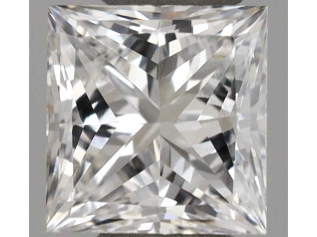 Diamant 0.53 carat prinses geslepen diamant gecertificeerd - afbeelding 1 van  4