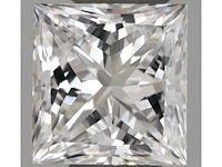 Diamant 0.53 carat prinses geslepen diamant gecertificeerd - afbeelding 1 van  4