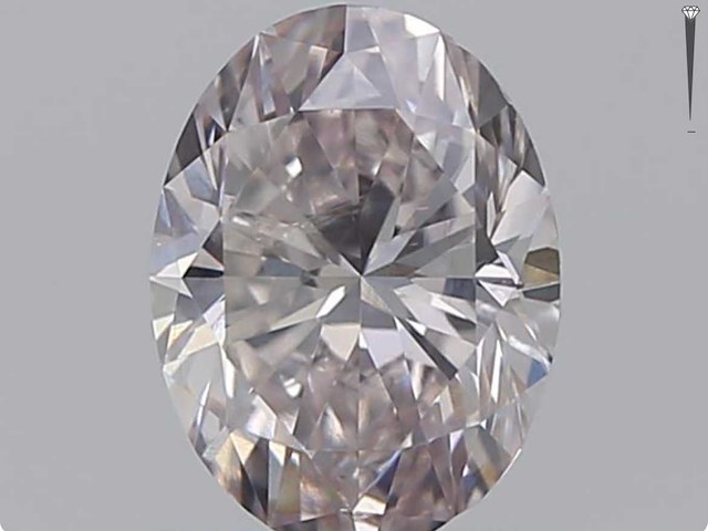 Diamant 0.72 carat echte fancy colour diamant gecertificeerd - afbeelding 1 van  6
