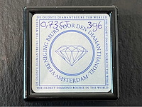 Diamant 0.73 carat natuurlijke briljant geslepen diamant - afbeelding 2 van  3