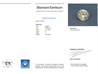 Diamant 0.74 carat diamant gecertificeerd - afbeelding 3 van  3