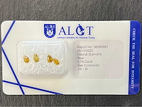 Diamant 0.74 carat natuurlijke geslepen diamant