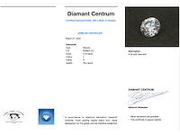 Diamant 0.76 carat natuurlijke diamant gecertificeerd - afbeelding 3 van  3