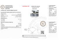 Diamant 0.81 carat kussenvorm geslepen gecertificeerd - afbeelding 4 van  4