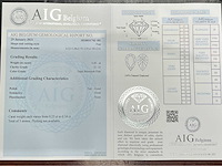 Diamant 0.83 carat natuurlijke roze diamant gecertificeerd - afbeelding 2 van  3