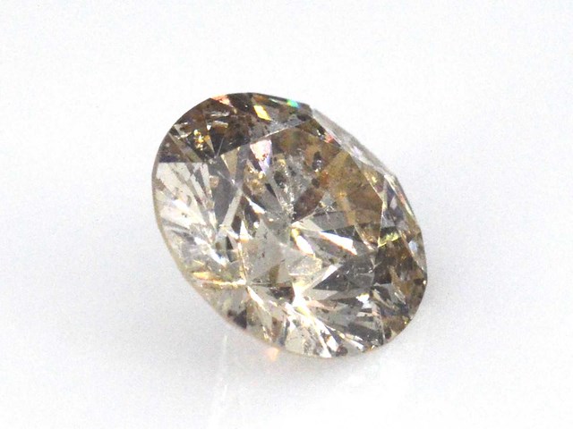 Diamant 0.97 carat natuurlijke champagne diamant - afbeelding 2 van  4
