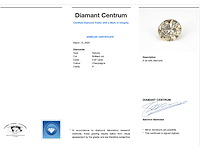 Diamant 0.97 carat natuurlijke champagne diamant - afbeelding 3 van  4