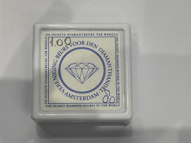 Diamant 1.00 carat echte natuurlijke diamant - afbeelding 2 van  3