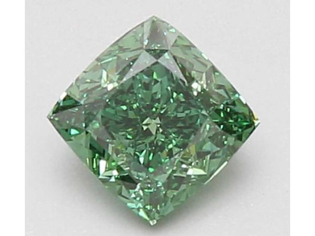 Diamant 1.00 carat kussenvorm geslepen diamant gecertificeerd - afbeelding 1 van  4