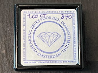 Diamant 1.00 carat natuurlijke briljant geslepen diamant - afbeelding 2 van  3