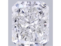 Diamant 1.00 carat radiant geslepen diamant gecertificeerd - afbeelding 1 van  4